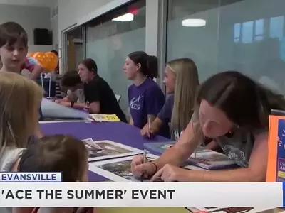 Student-Athletes Inspire Young Readers at Local Library Event