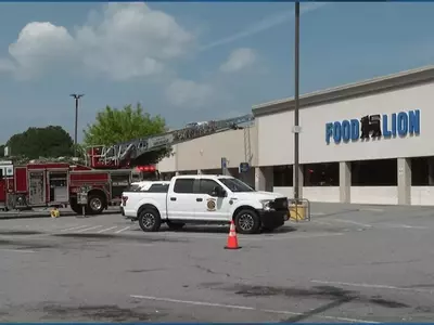 Evacuation Underway at Greenville Grocery Store Following Afternoon Fire