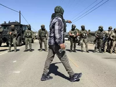 Federal Agents and Protesters Clash During Farm Raid in Southern California