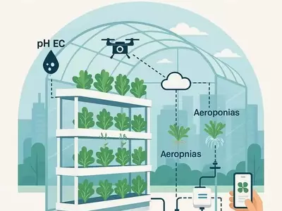 Revolución Agrícola Urbana: Hidroponía, Aeroponía e IoT Impulsan Ciudades Sostenibles