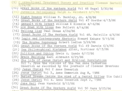 A Lifetime of Reading: Dan Pelzer's Legacy in 3,599 Books
