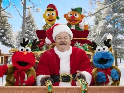 Nick Offerman Joins Sesame Street for New Christmas Song