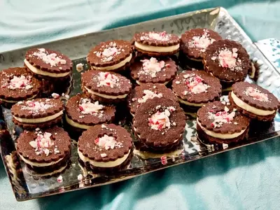 The Art of Crafting Chocolate Peppermint Sandwich Cookies