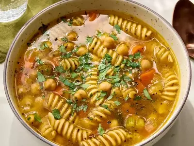 Hearty Chickpea Noodle Soup: A Wholesome 30-Minute Meal