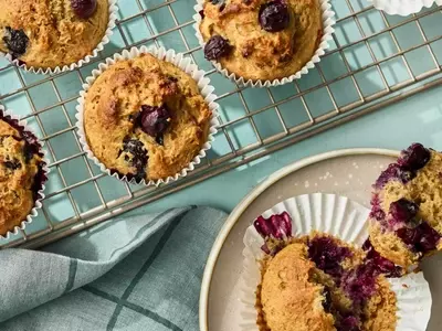 Delectable Blueberry Muffins with Natural Sweetness