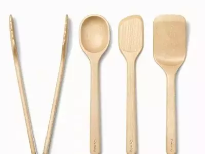 Caraway's Mini Birch Utensil Set: A Kitchen Essential