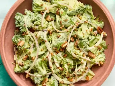 High-Protein Creamy Broccoli Salad