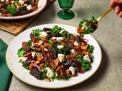 Bacon and Date Salad with Tangy Vinaigrette