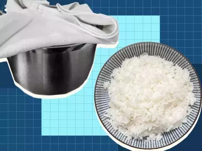 Achieve Fluffy, Perfectly Cooked Rice with This Simple Kitchen Towel Method