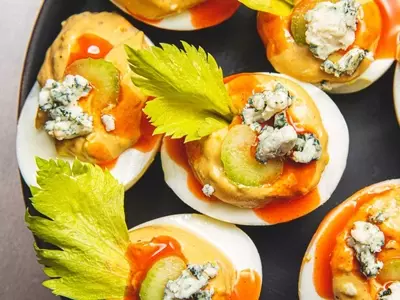 Spicy Blue Cheese Deviled Eggs: A Culinary Fusion