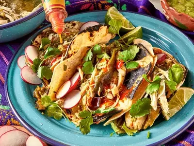 Effortless Slow Cooker Salsa Verde Chicken Tacos