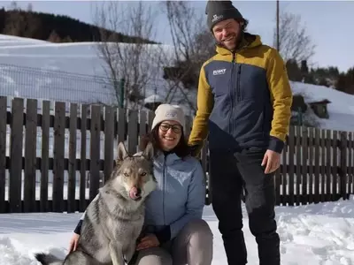 Nazgul, the Wolfdog, Becomes Unlikely Olympic Sensation in Italy