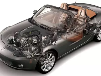 Mazda Engineers Covertly Installed a V6 Engine in a Miata Prototype
