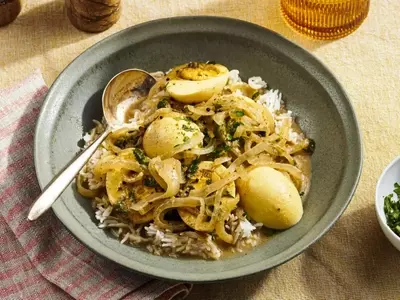 Homemade Balti-Style Eggs in Creamy Coconut Sauce