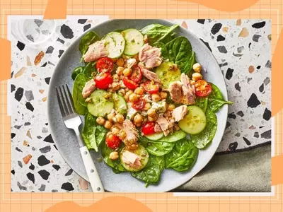 The Ultimate High-Protein Mediterranean Lunch: Chickpea Tuna Salad