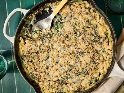 Creamy Lemon-Parmesan Spinach & White Bean Casserole: A Wholesome Delight