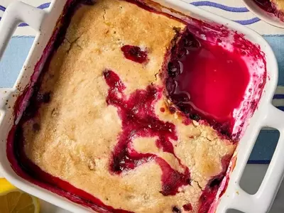 Lemon-Blueberry Pudding Cake: A Nutrient-Rich Springtime Delight