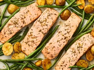 Effortless Sheet-Pan Salmon with Roasted Vegetables