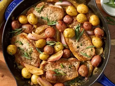 Honey-Mustard Pork Chops with Potatoes: A Quick and Healthy Meal