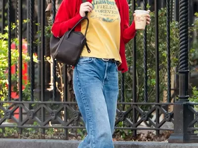 Jennifer Lawrence Embraces Primary Colors for Spring Outing