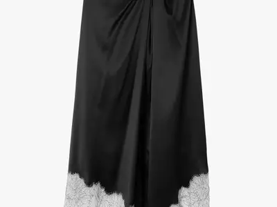 Elevate Your Spring Wardrobe with the Alluring Lace-Trimmed Slip Skirt