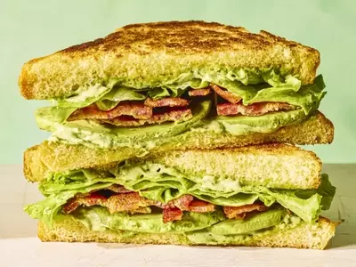 Bacon, Lettuce, and Avocado Sandwich with Herb Aioli