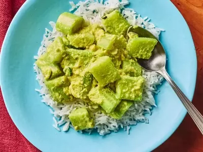Kakdichi Amti: Indian Cooked Cucumbers with Coconut-Tamarind Sauce