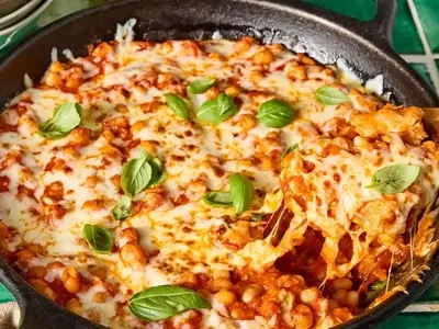 One-Pan Chicken Parmesan with White Beans
