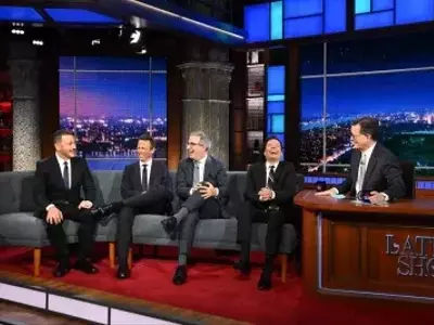Late-Night Legends Unite as Stephen Colbert's Era Concludes