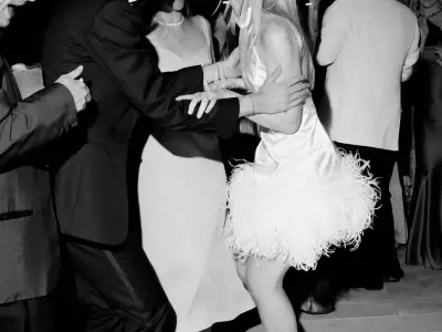 50 Dazzling, Feathered, and Decorated Wedding After-Party Attire