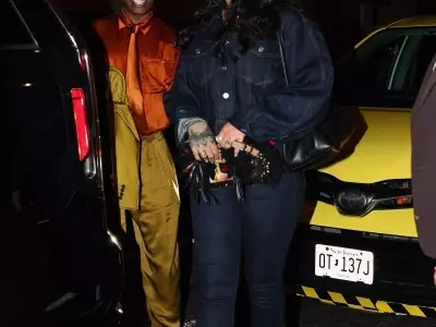 Rihanna and A$AP Rocky's Coordinated Knicks-Inspired Style