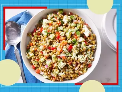 Effortless Post-Vacation Dining: The Lemony Feta Lentil Salad
