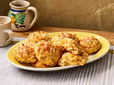 Effortless Chive and Cheddar Drop Biscuits