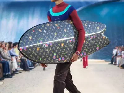 Louis Vuitton's Parisian Beach Show: A Miraculous Mirage in the Heat