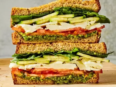 Delicious and Nutritious Vegetable Pesto Sandwich: A Quick Meal Solution