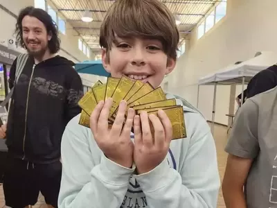 Young fan pulls incredibly rare Golden Pokémon card pack