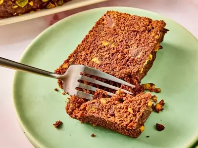 Decadent Chocolate Pistachio Zucchini Loaf