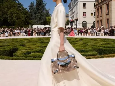 Balenciaga City Bag Receives Dazzling Couture Makeover with Shimmering Crystals