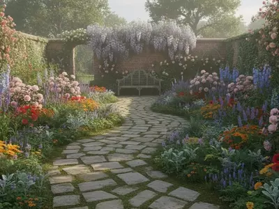 Guía Completa para Diseñar un Idílico Jardín Campestre Inglés