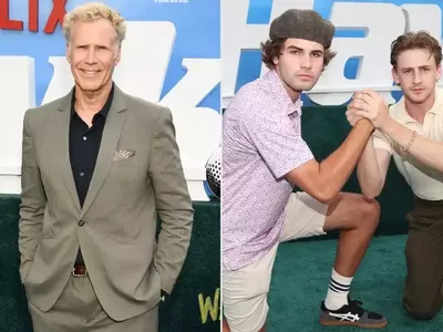 Will Ferrell's Sons Playfully Rib Him About Basketball Skills at Premiere