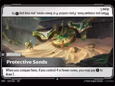 Riftbound: Vendetta Unveils 'Protective Sands' Battlefield