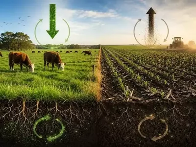 Pastoreo rotativo supera a la agricultura en retención de carbono