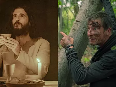 Jesus Rappels in 'The Chosen' x Bear Grylls Crossover Event
