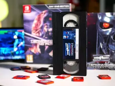 Retro Fighters Unveils Terminator 2-Themed VHS Case for Switch Games