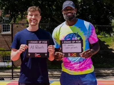MrBeast and LeBron James Join Forces for Pediatric Cancer Campaign