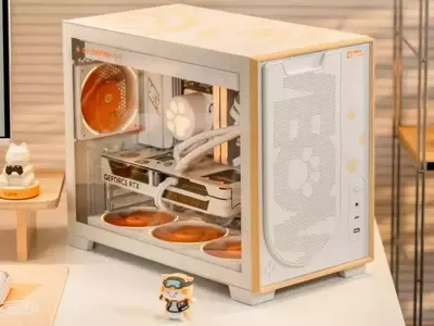 Colorfire's Cat-Themed PC Case Features an Adorable Paw-Print Power Button