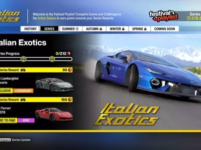 Forza Horizon 6 "Italian Exotics" Winter Season: Challenges and Rewards Guide