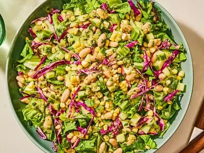 Refresh Your Plate: A Vibrant Cucumber, Corn, and White Bean Salad
