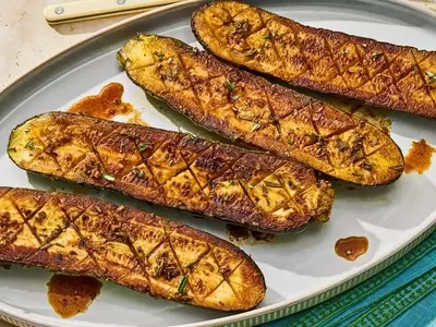 Delectable Balsamic Rosemary Melting Zucchini