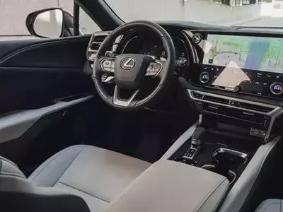 A Glimpse Inside the 2026 Lexus RX 350h F Sport's Luxurious Cabin